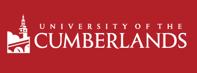 University of the Cumberlands logo and text in white letters on dark-red background